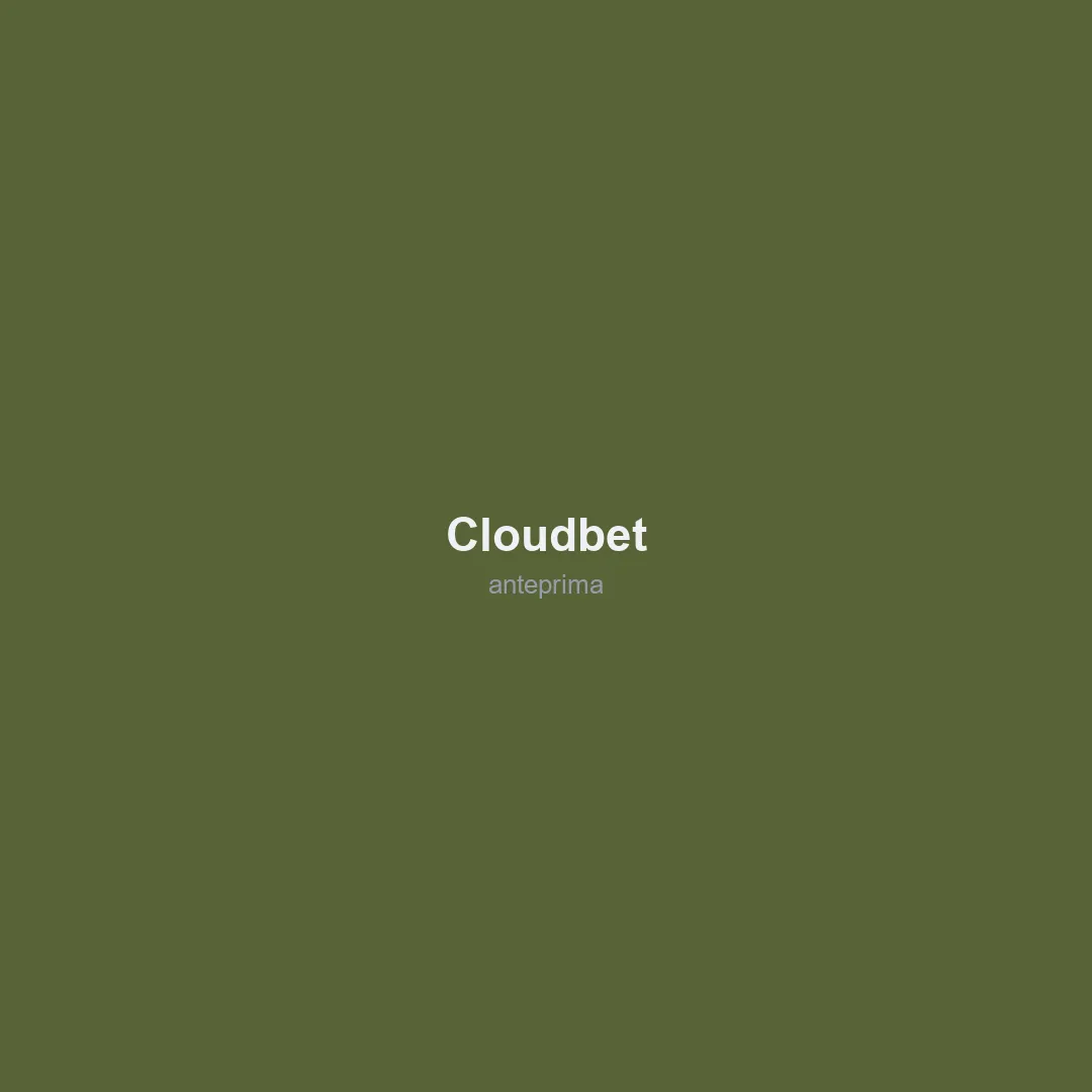 Schermata di Cloudbet