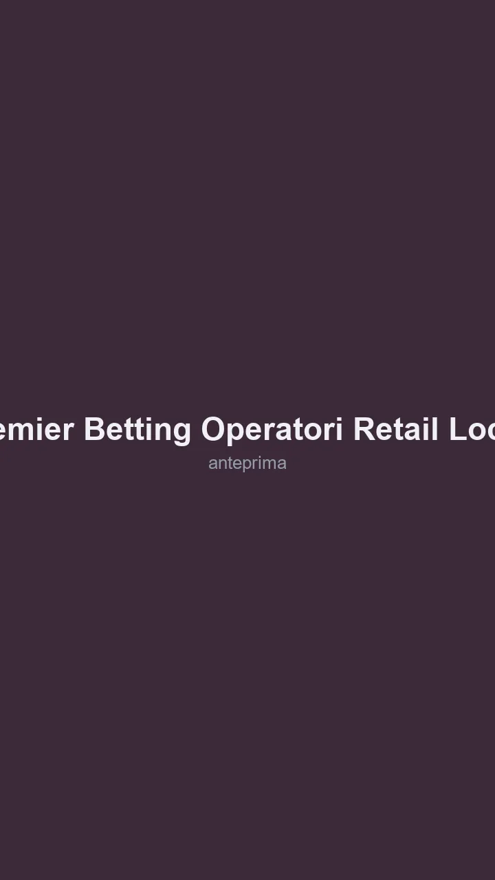 Schermata 2 di Premier Betting / operatori retail locali