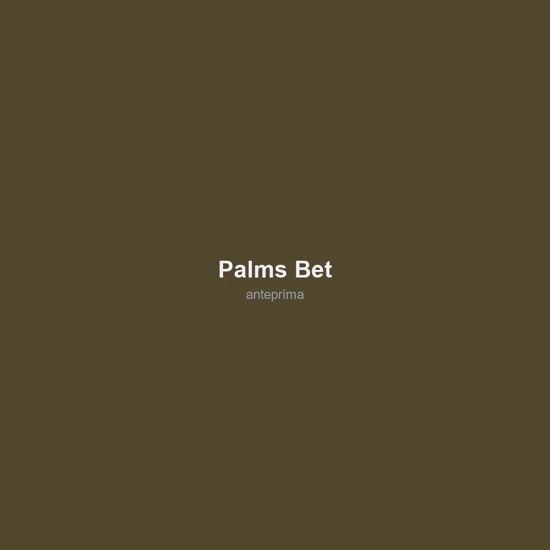 Schermata di Palms Bet
