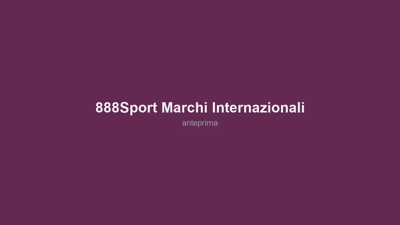 Schermata di 888sport / marchi internazionali