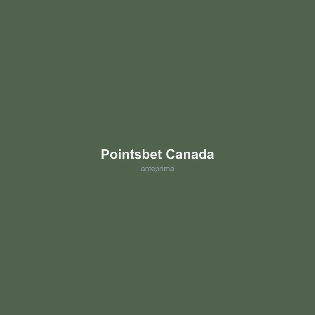 Migliori Siti Scommesse Canada 2026 10 Schermata di PointsBet Canada