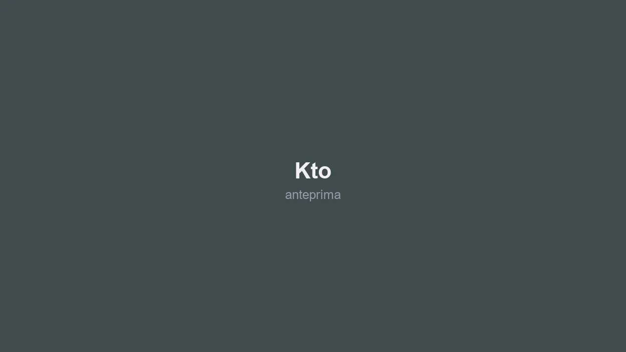Schermata di KTO