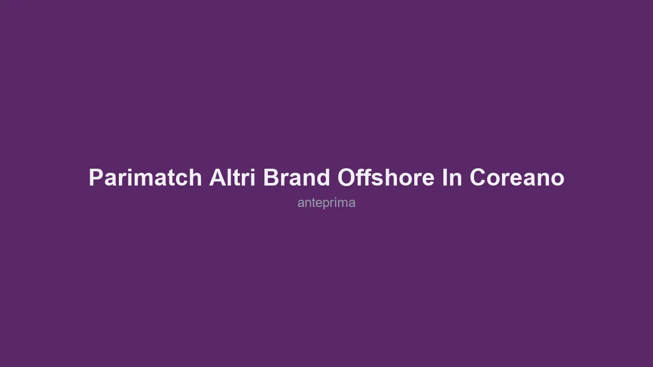 Schermata 3 di Parimatch/altri brand offshore in coreano