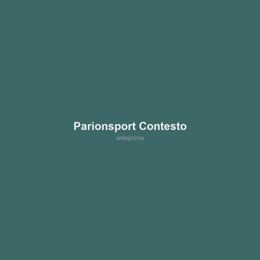 Schermata di Parionsport (contesto)