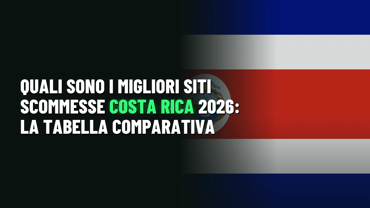 Quali sono i migliori siti scommesse Costa Rica 2026: la tabella comparativa