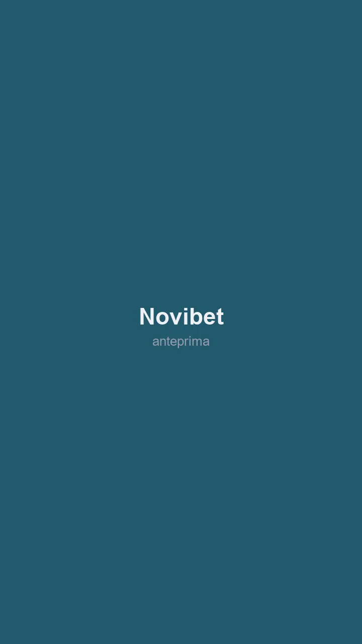 Schermata di Novibet