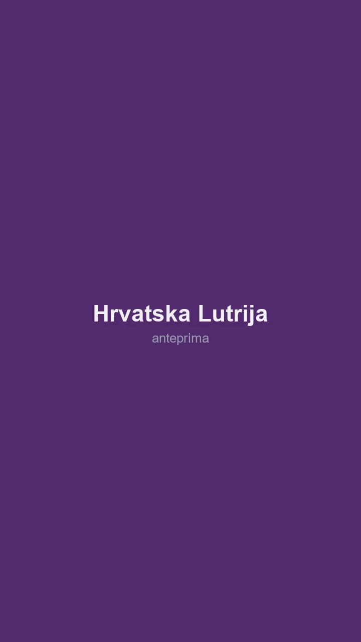 Schermata di Hrvatska Lutrija