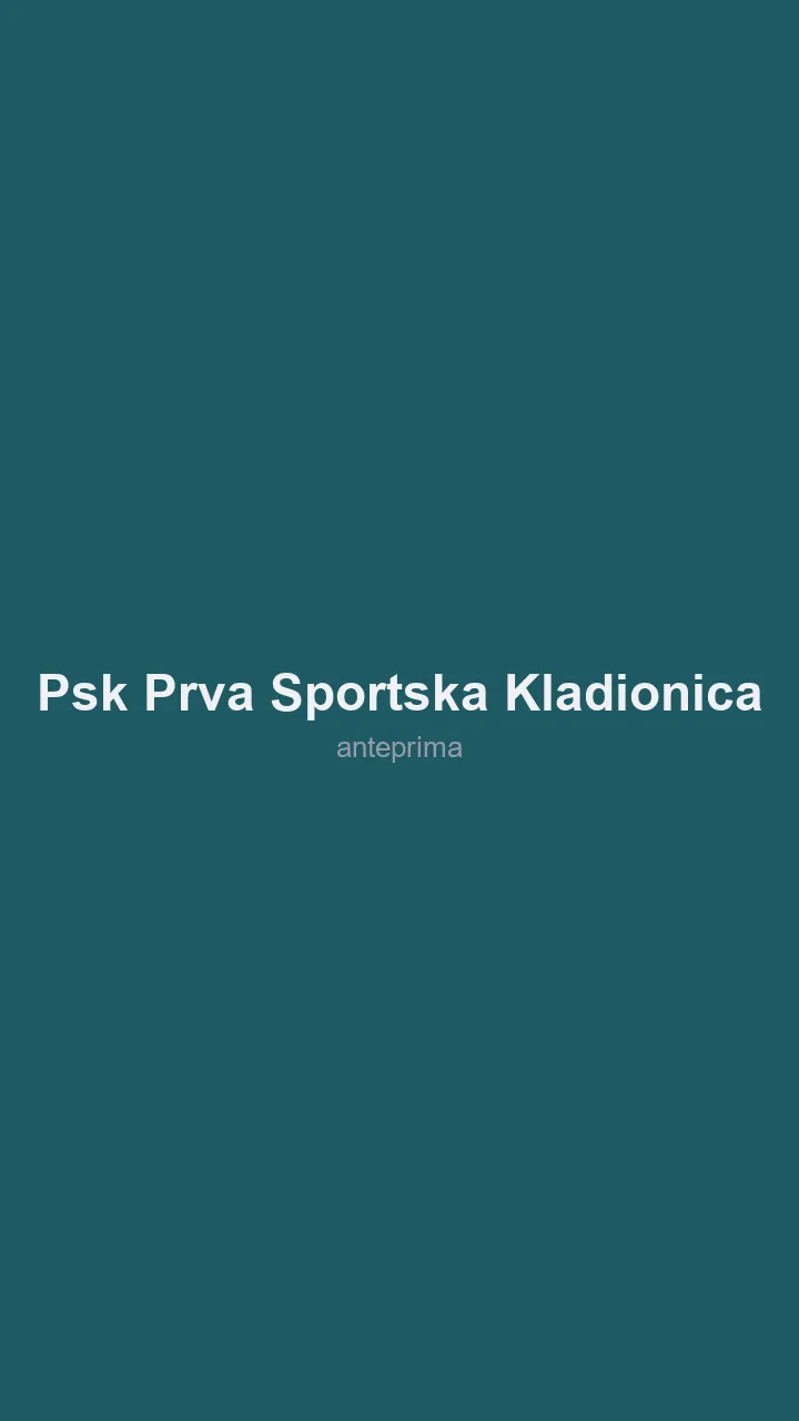 Schermata di PSK (Prva Sportska Kladionica)
