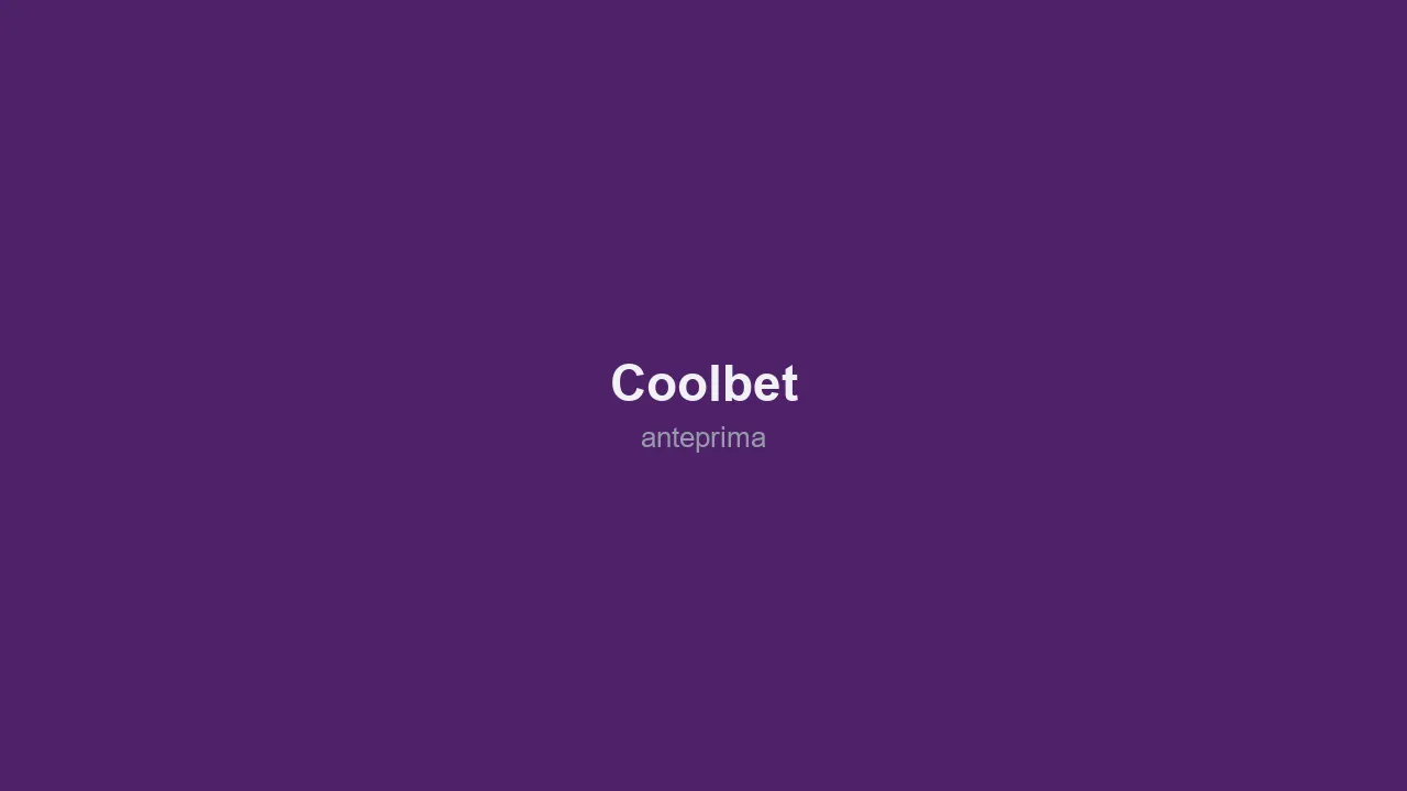 Schermata di Coolbet