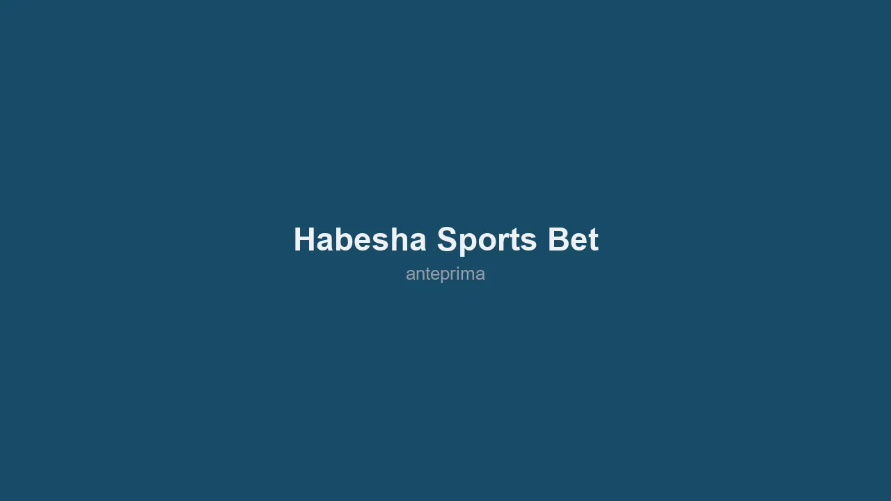 Schermata di Habesha Sports Bet