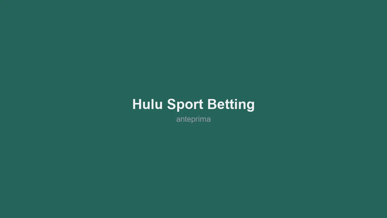 Schermata di Hulu Sport Betting