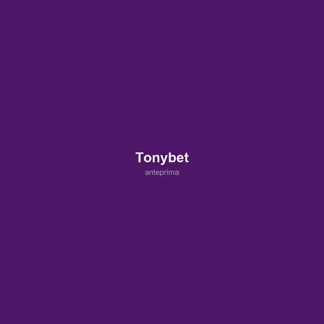 Schermata di TonyBet