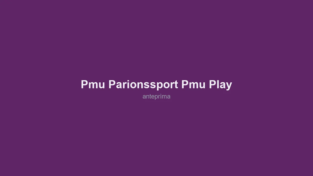 Schermata 1 di PMU (ParionsSport / PMU Play)