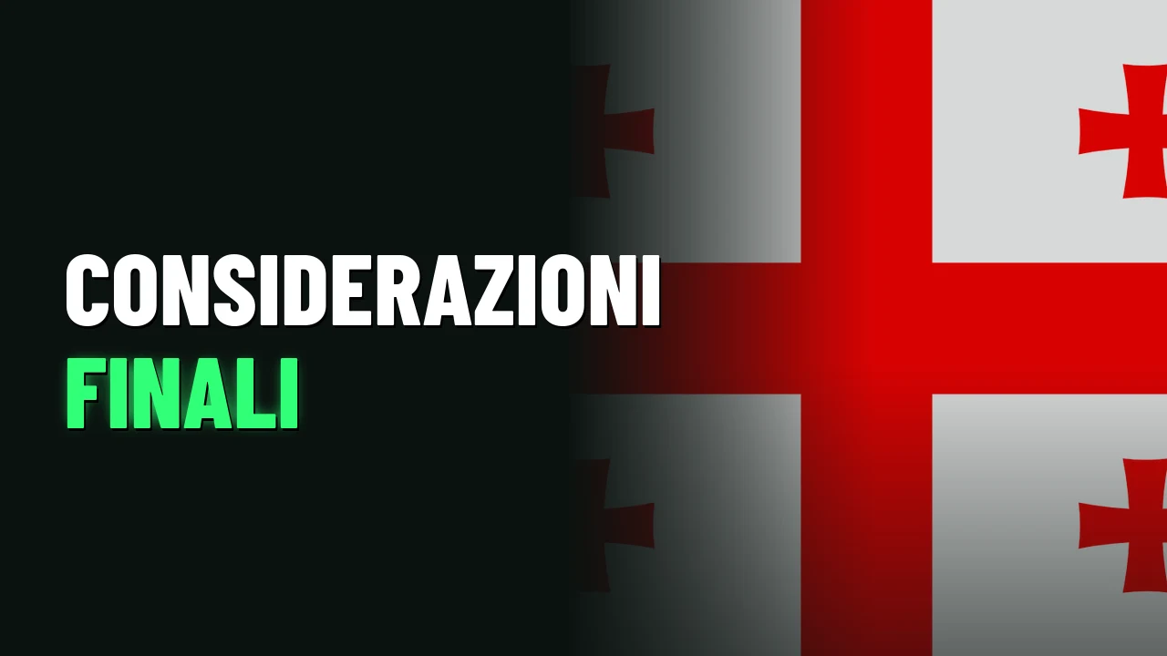 Migliori Siti Scommesse Georgia 2026 34 Considerazioni finali