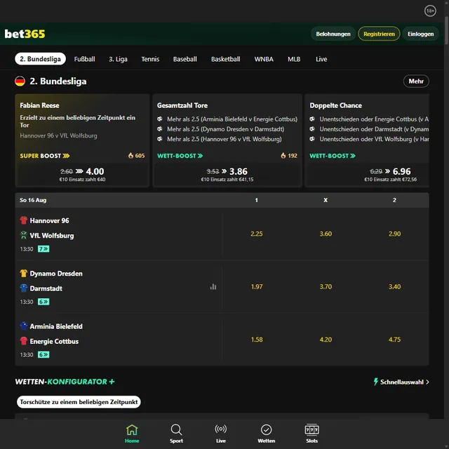 Migliori Siti Scommesse Tedeschi: Germania 2026 8 Schermata 3 di bet365