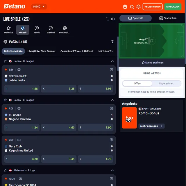 Migliori Siti Scommesse Tedeschi: Germania 2026 16 Schermata 2 di Betano