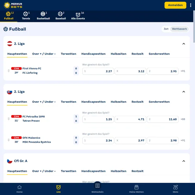 Schermata 2 di Merkur Bets