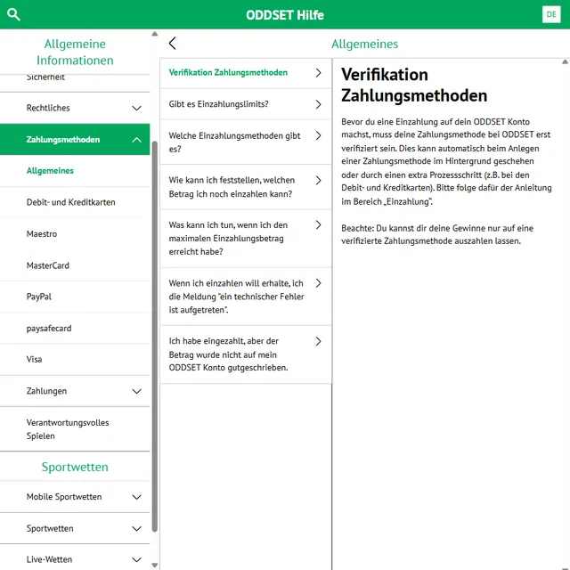 Schermata 3 di Oddset