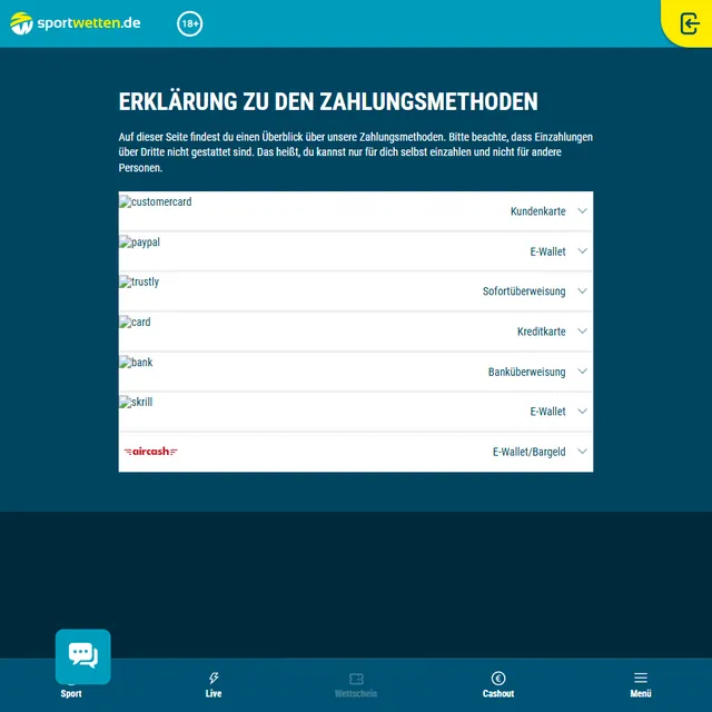 Schermata 3 di Sportwetten.de