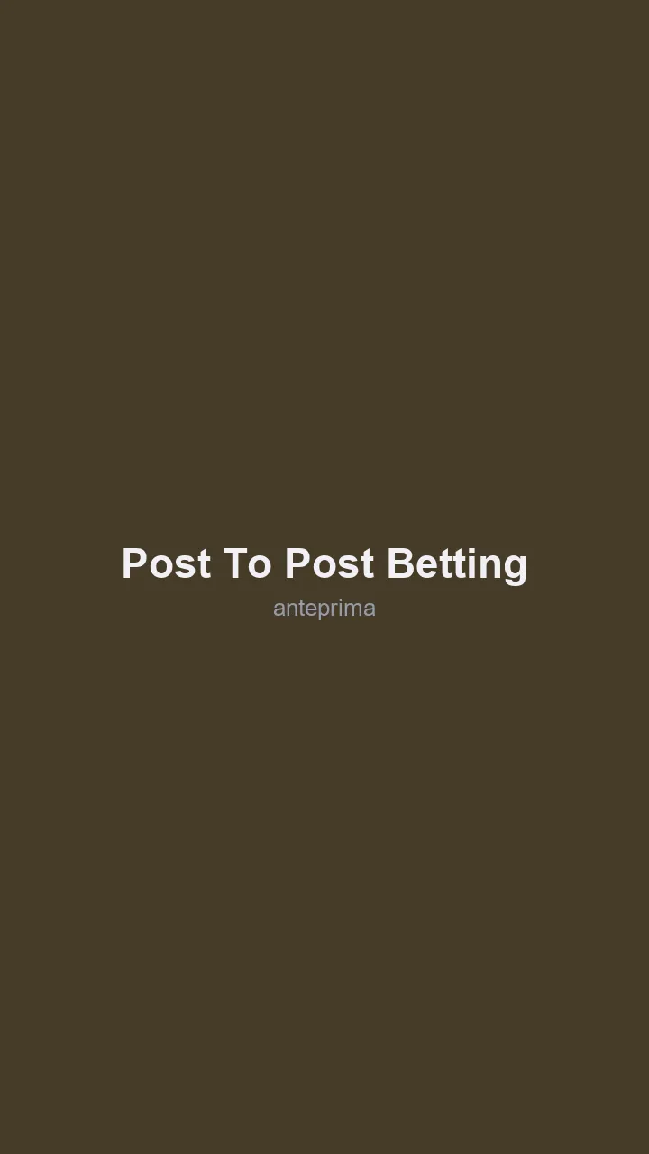 Schermata di Post to Post Betting