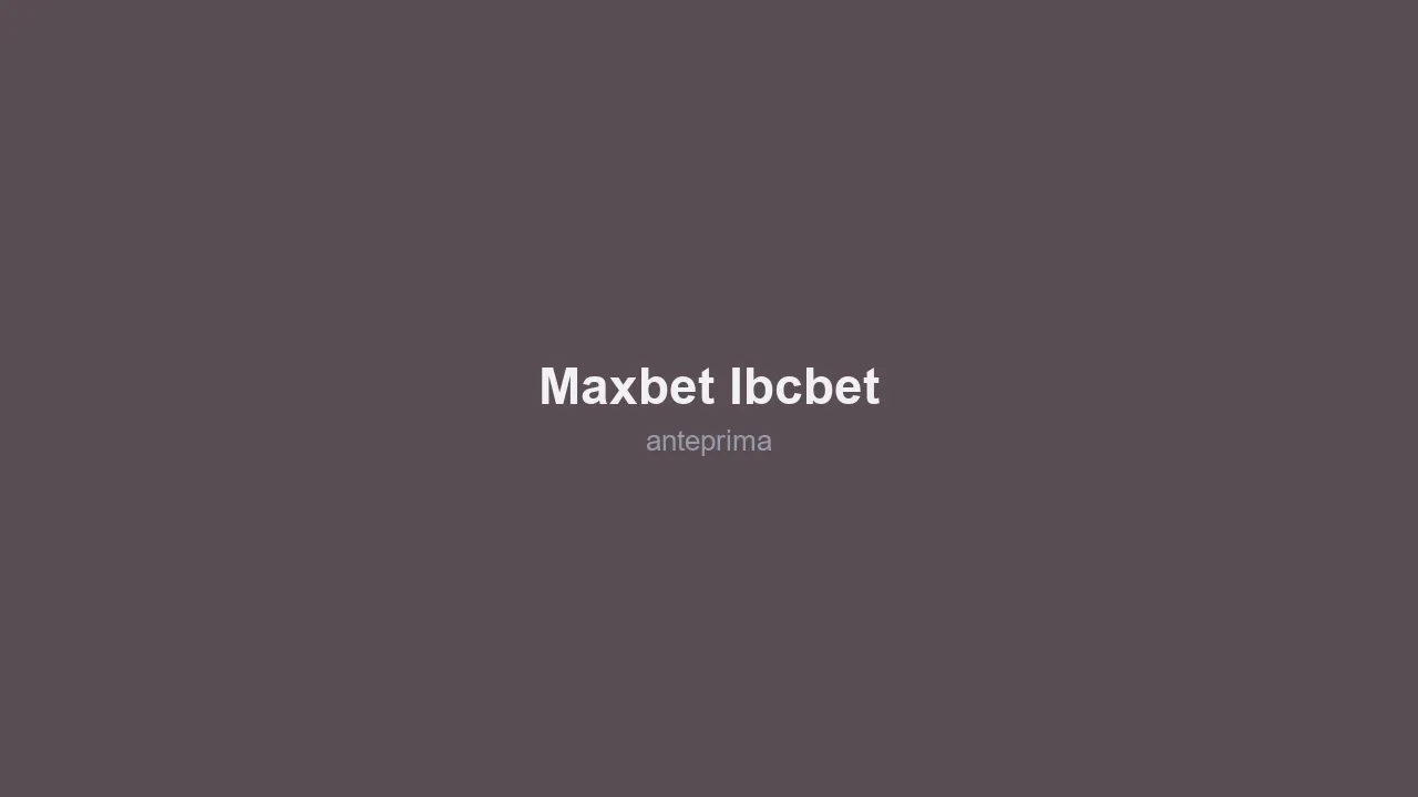 Schermata 1 di Maxbet (IBCBET)