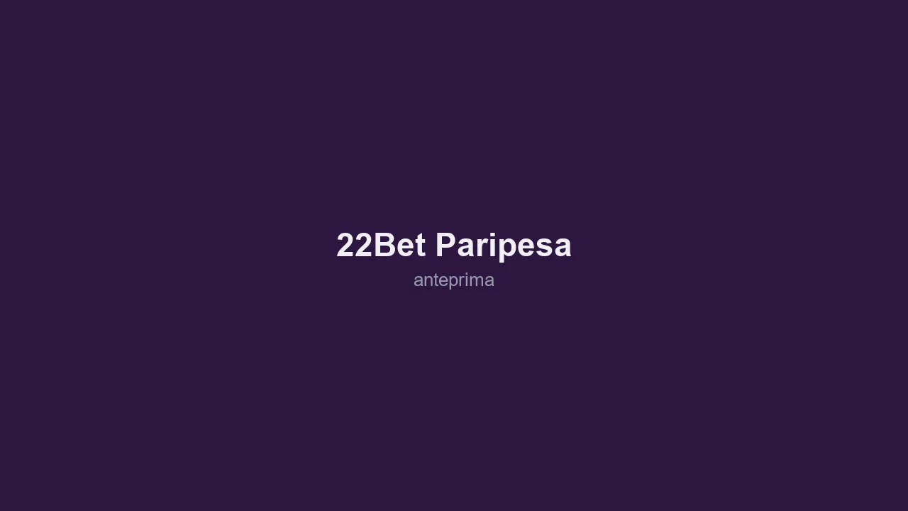 Schermata 2 di 22Bet / Paripesa
