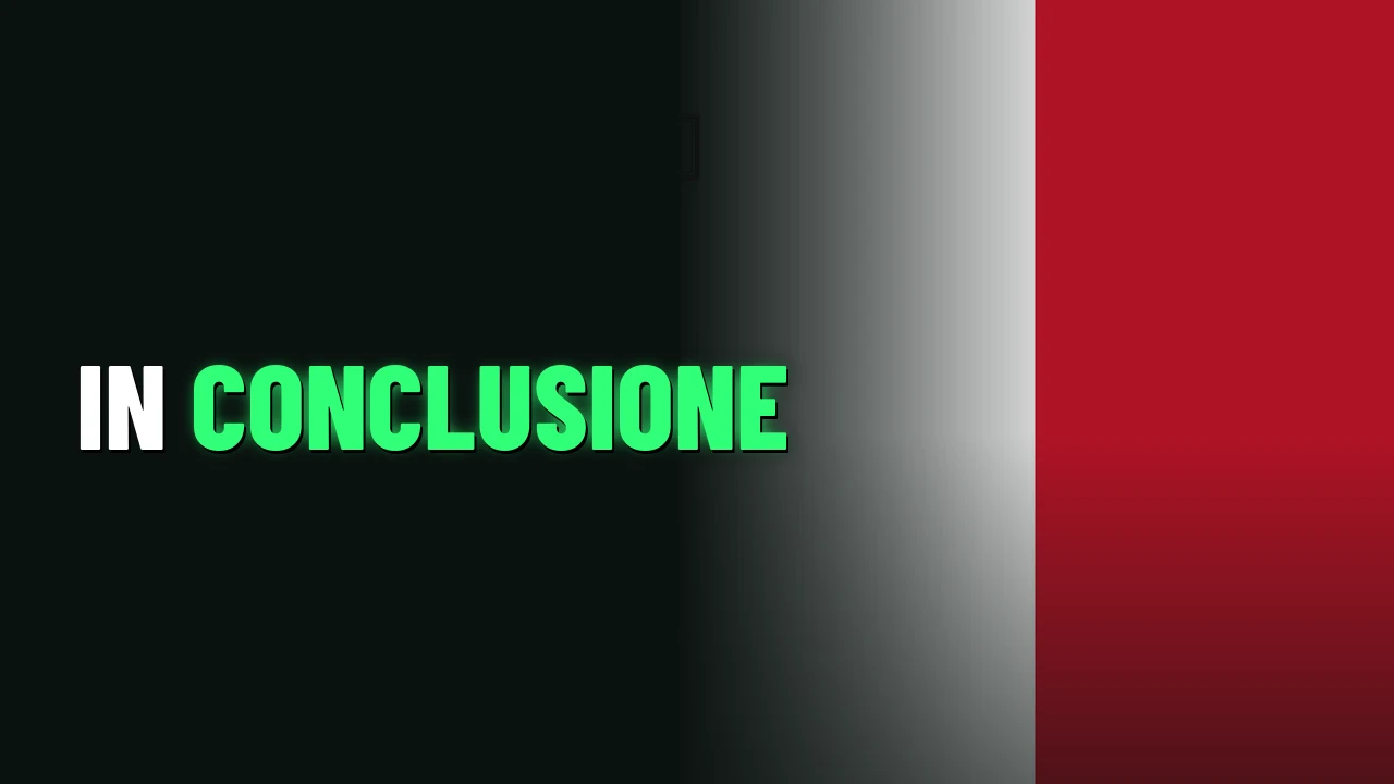 In conclusione