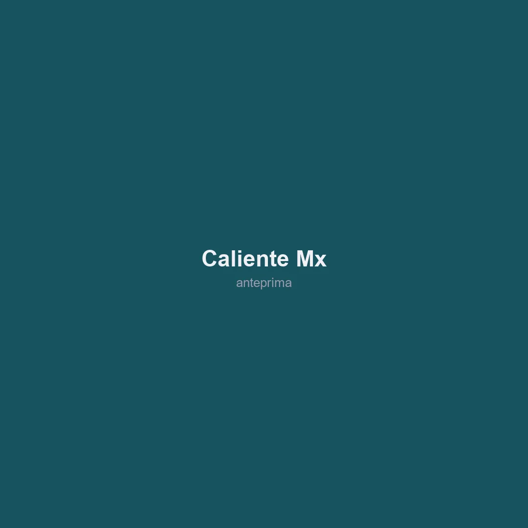Schermata di Caliente.mx