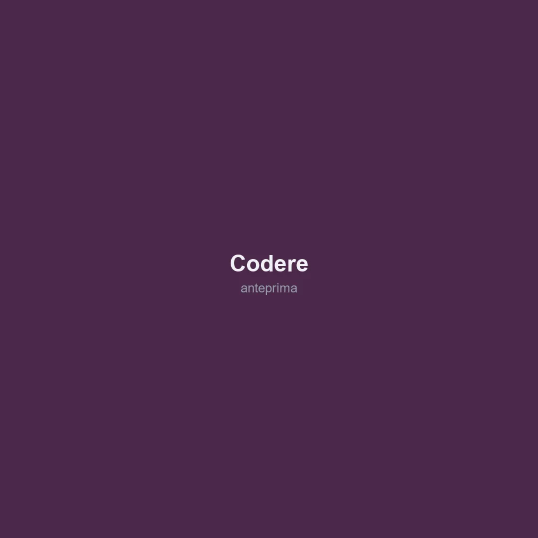 Schermata di Codere