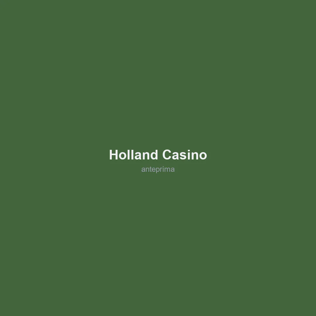 Migliori Siti Scommesse Paesi Bassi 2026 8 Schermata di Holland Casino