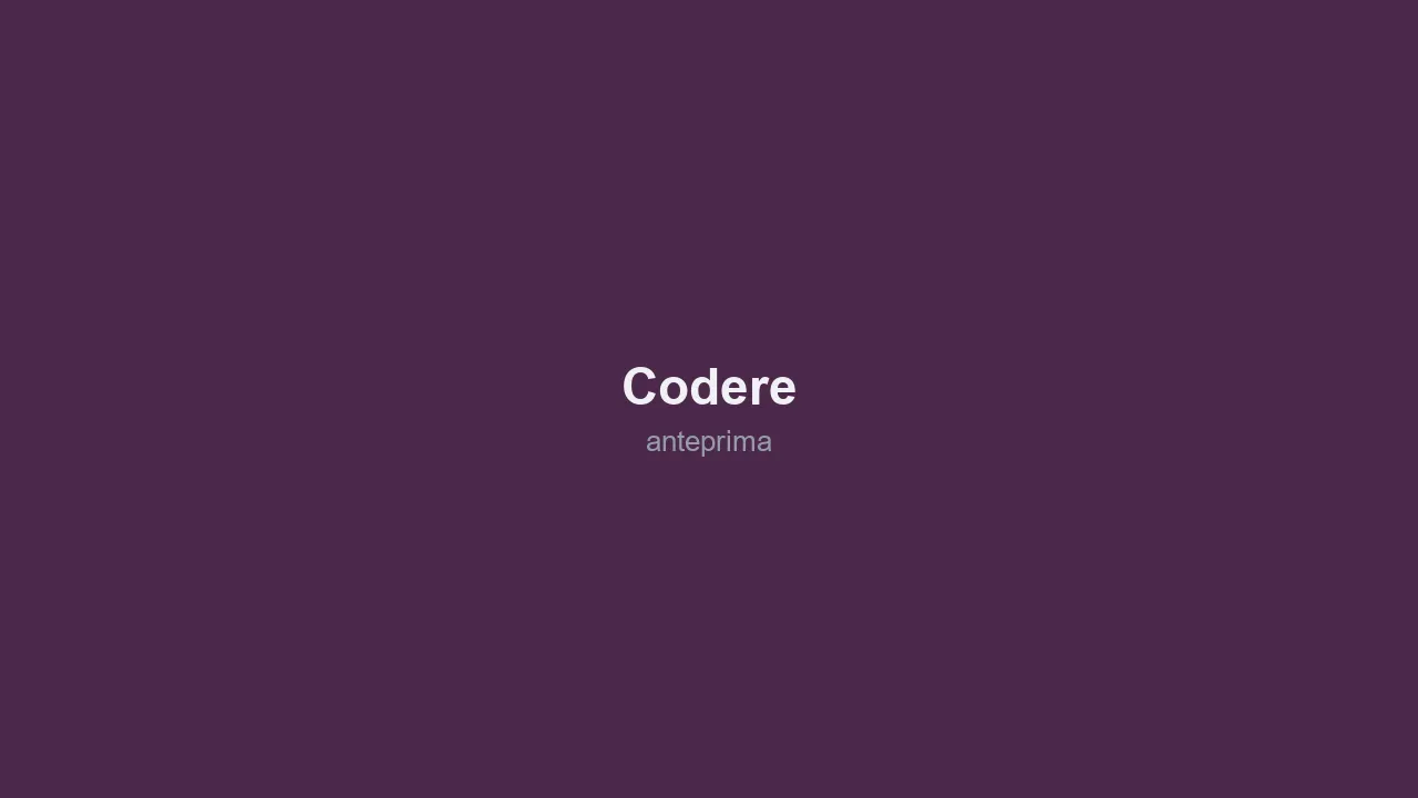Schermata 1 di Codere