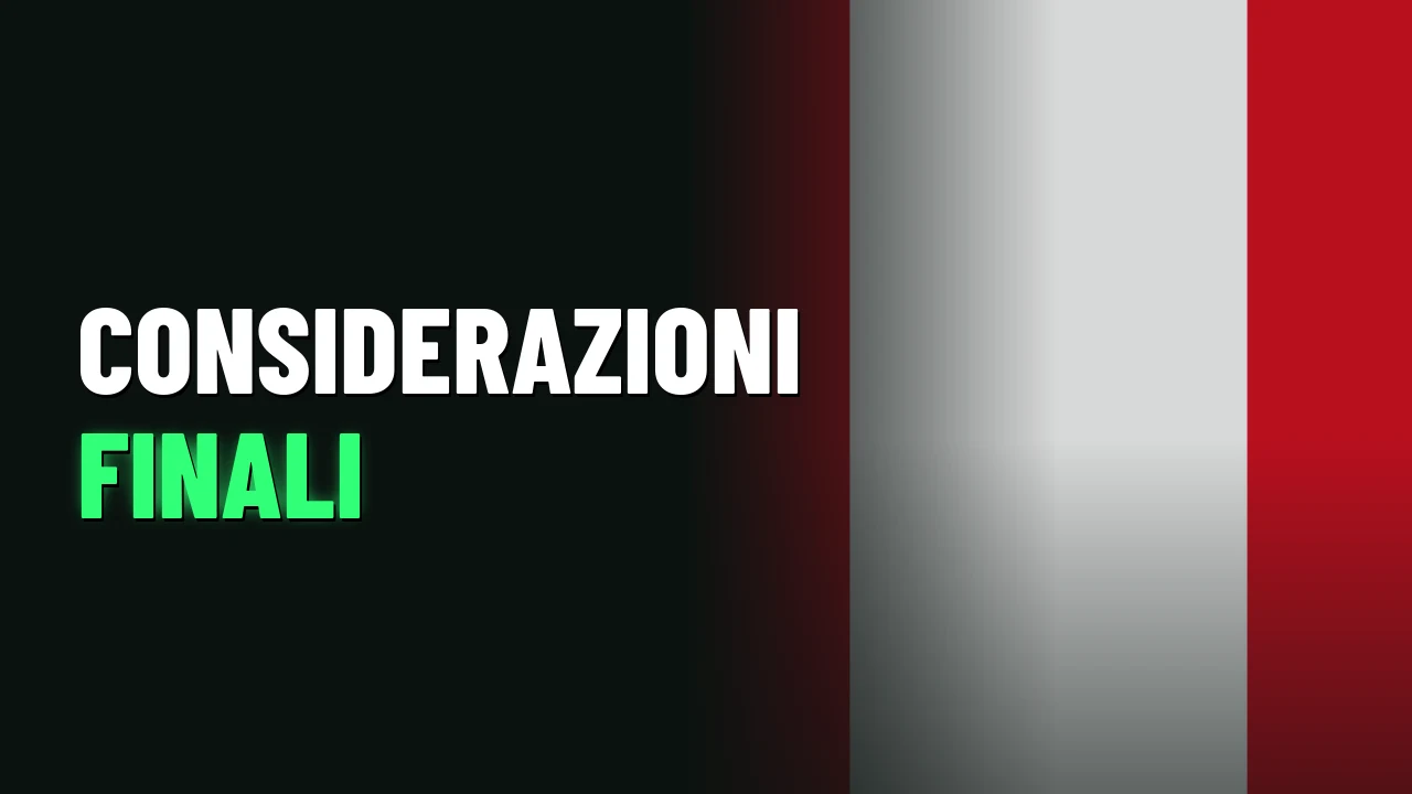 Considerazioni finali