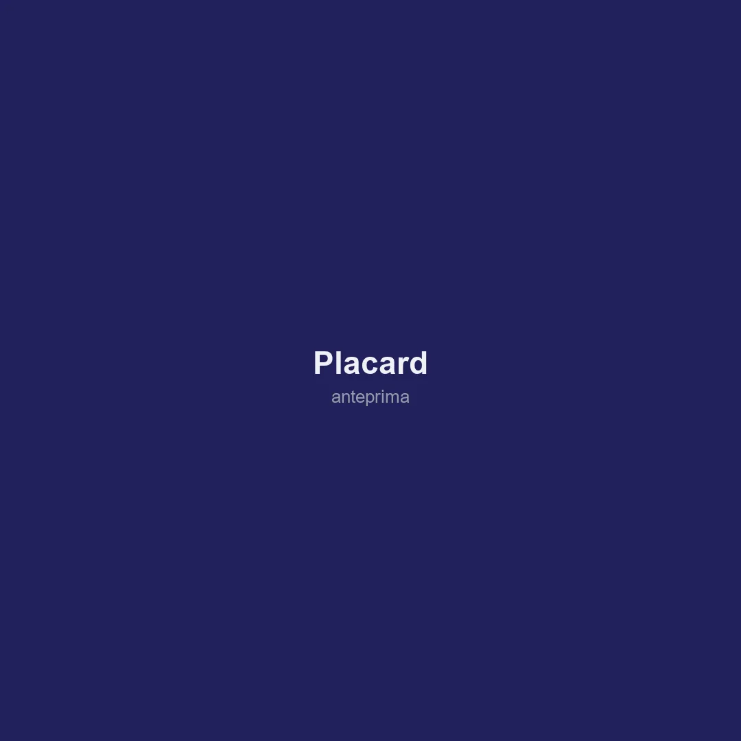 Schermata di Placard