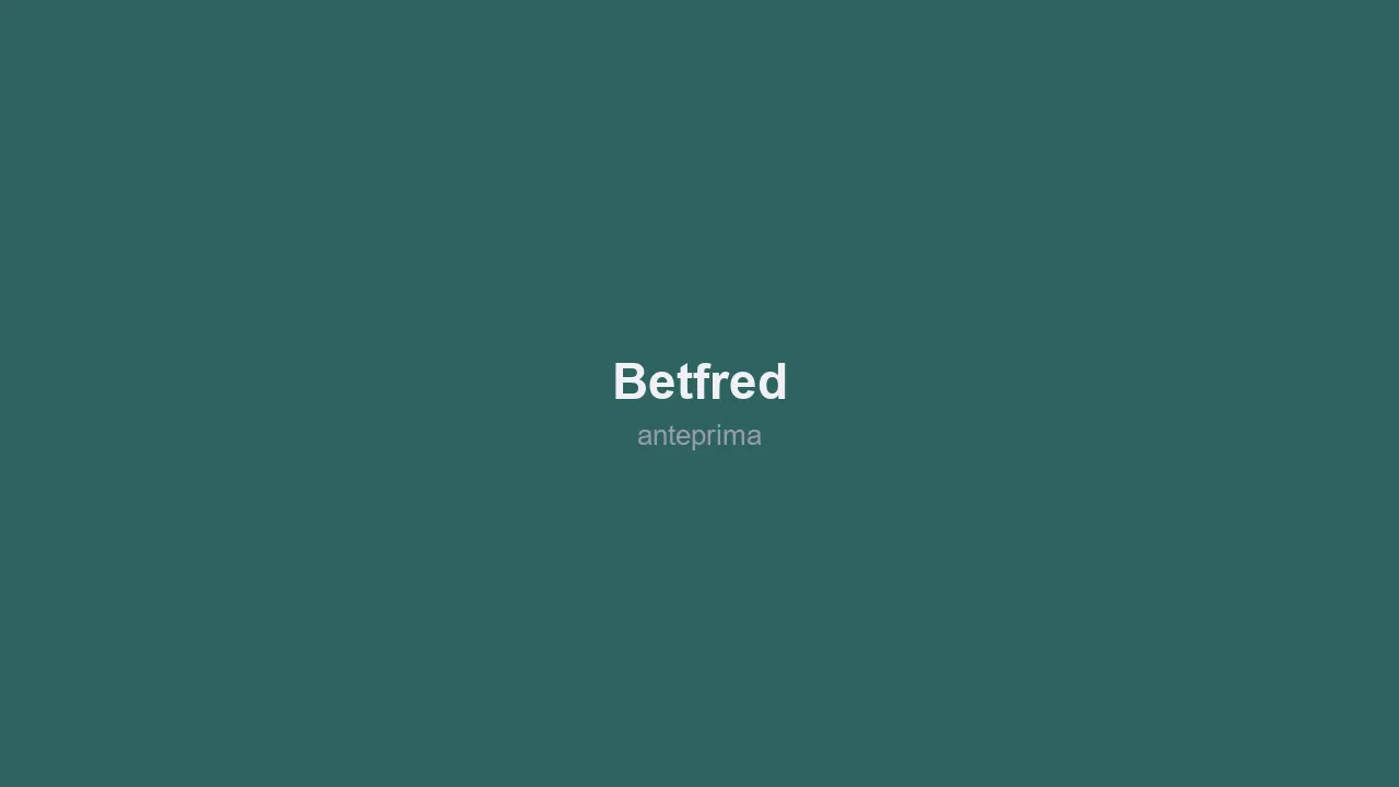 Schermata di Betfred