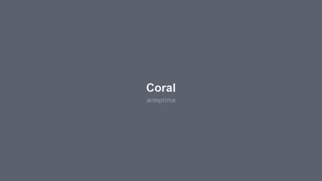 Schermata di Coral