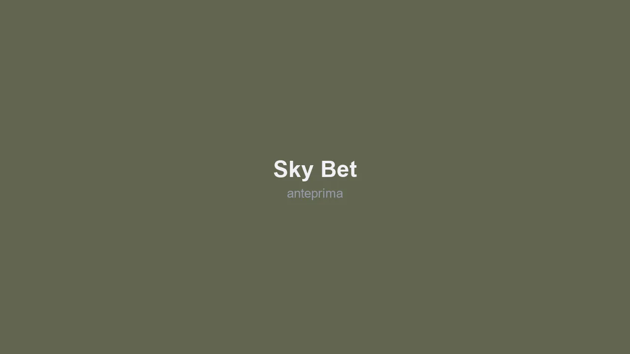 Schermata di Sky Bet