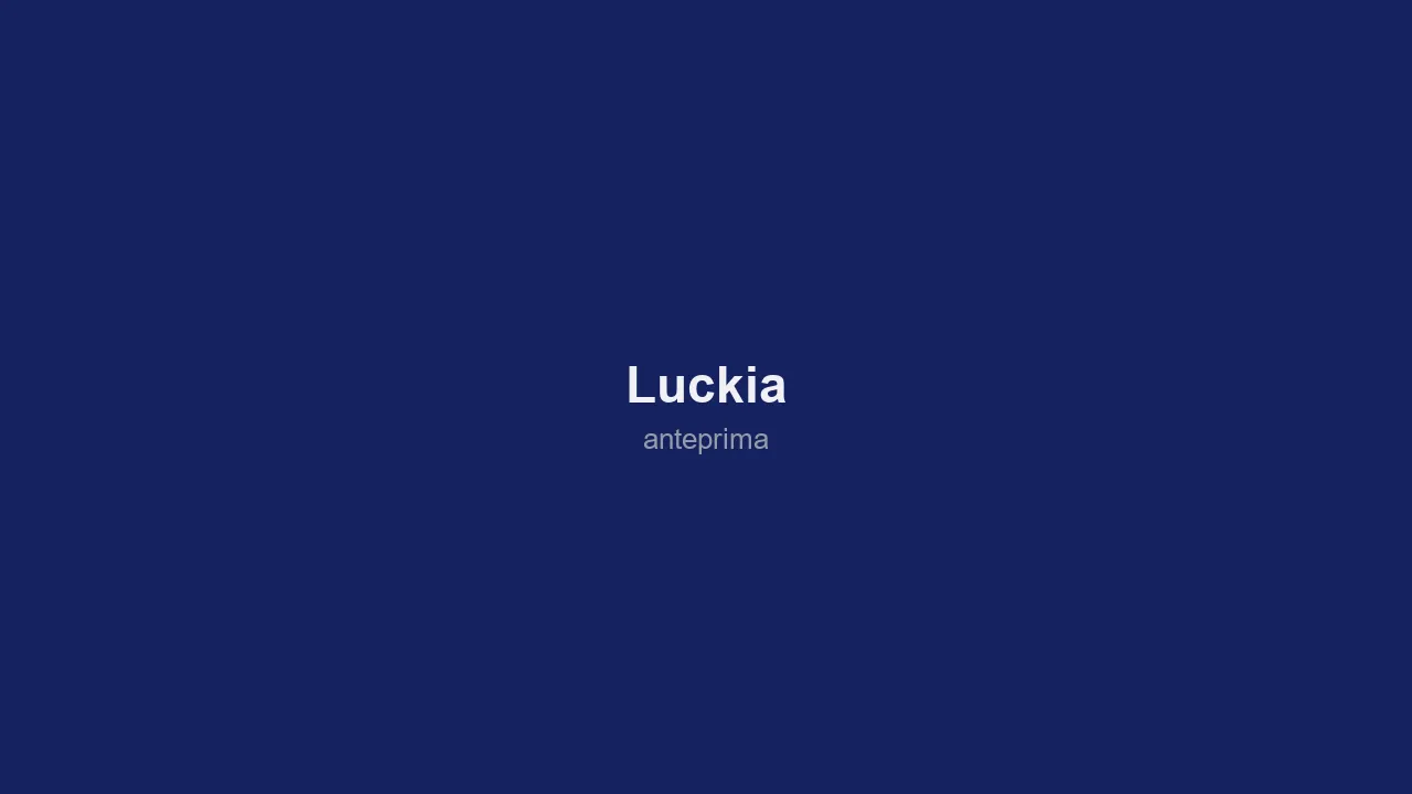 Schermata di Luckia