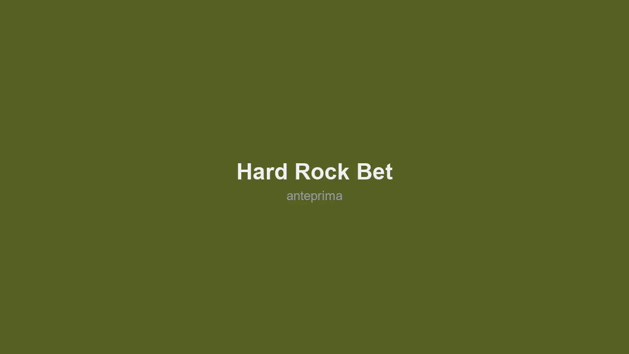 Schermata 1 di Hard Rock Bet