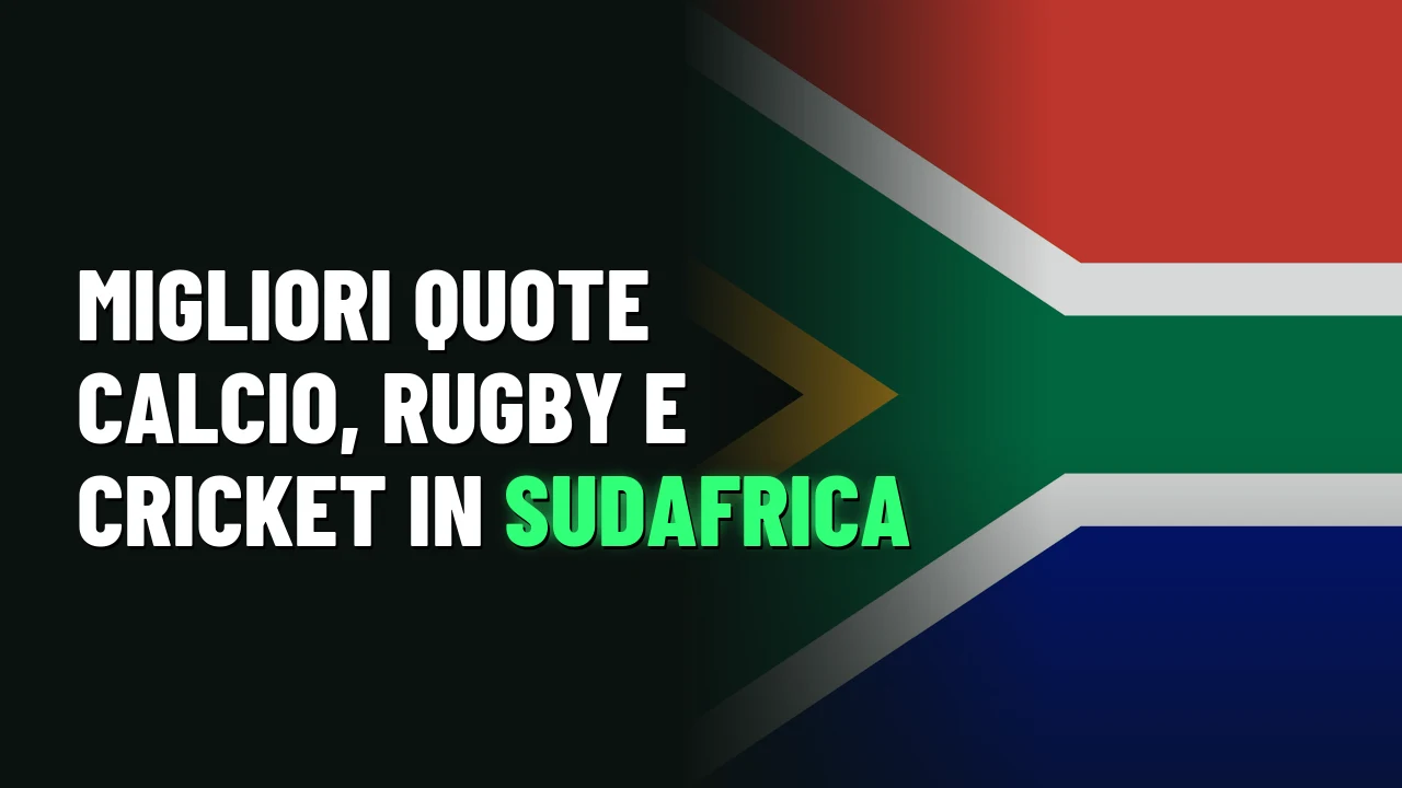 Migliori quote calcio, rugby e cricket in Sudafrica