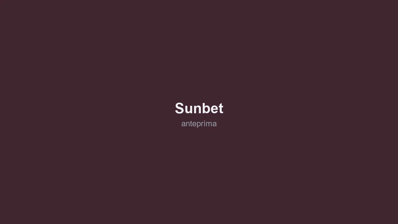 Schermata di Sunbet