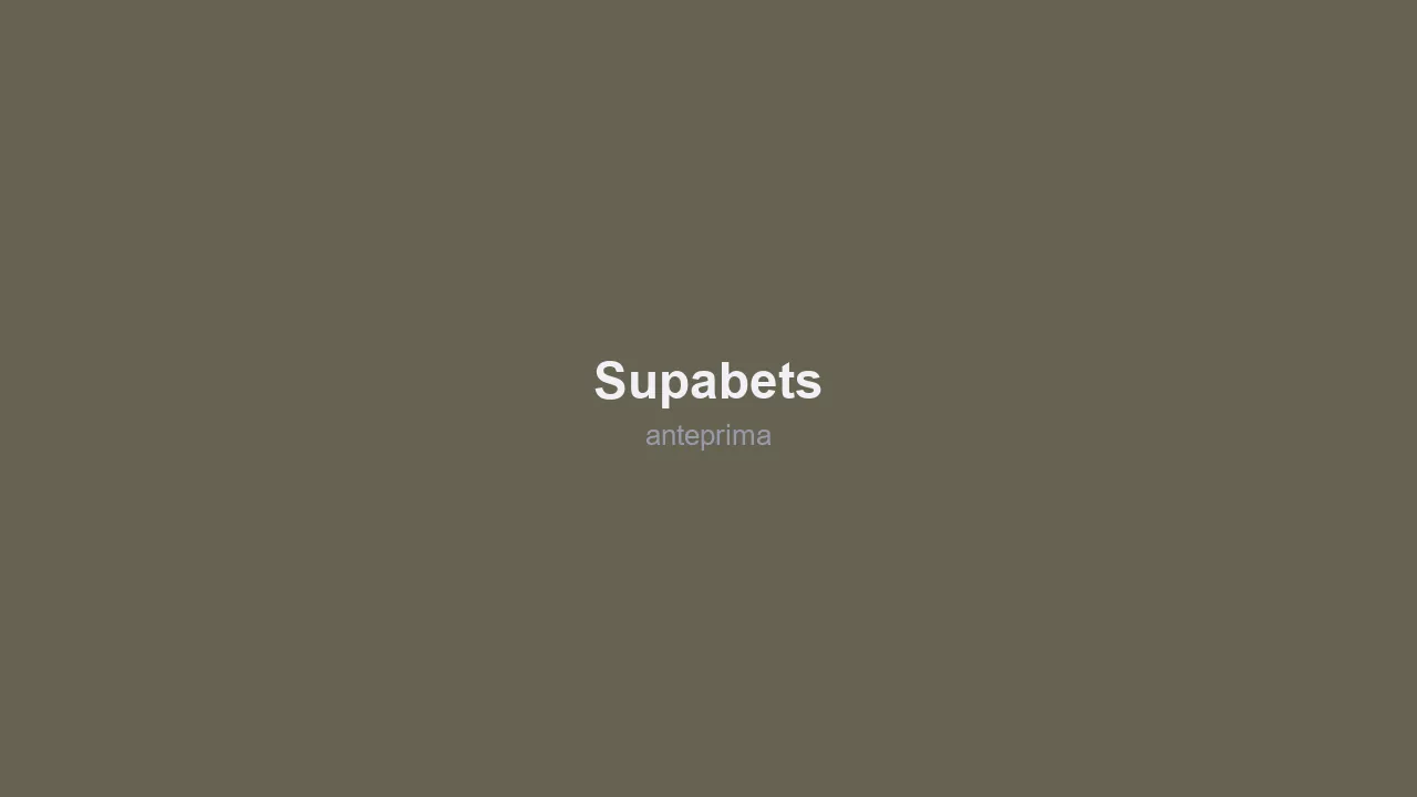 Schermata di Supabets