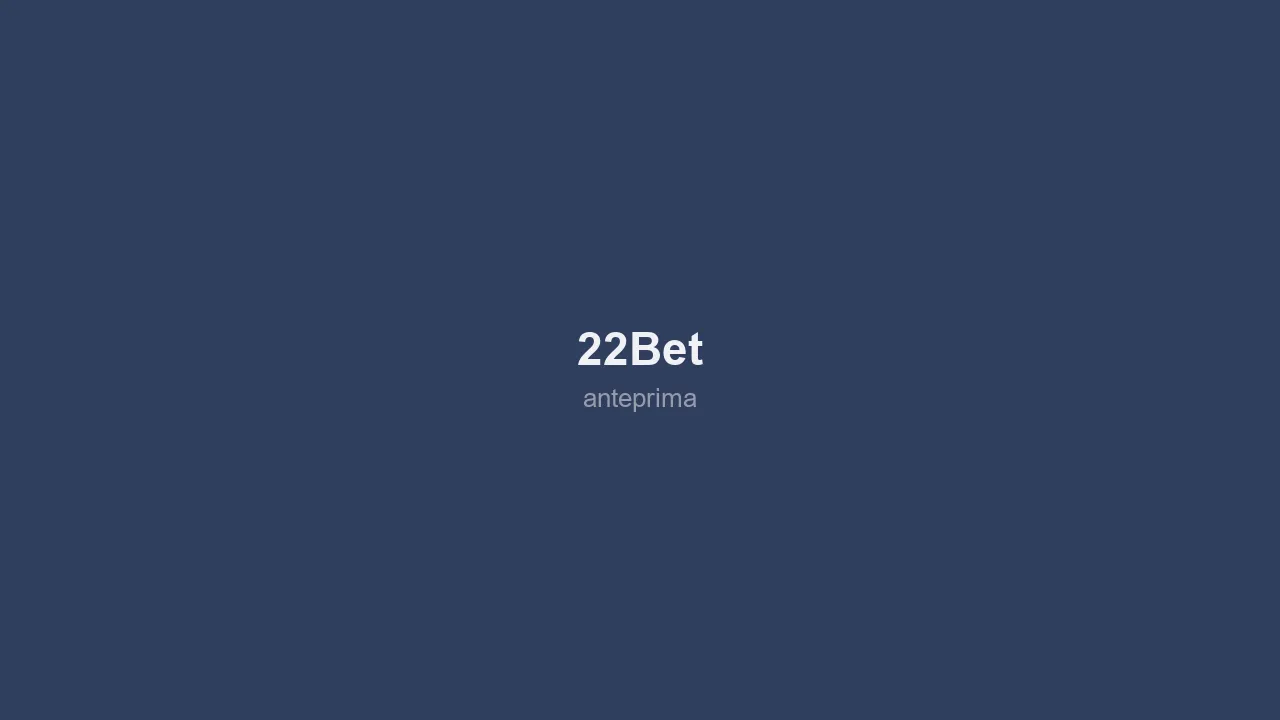 Schermata 2 di 22Bet