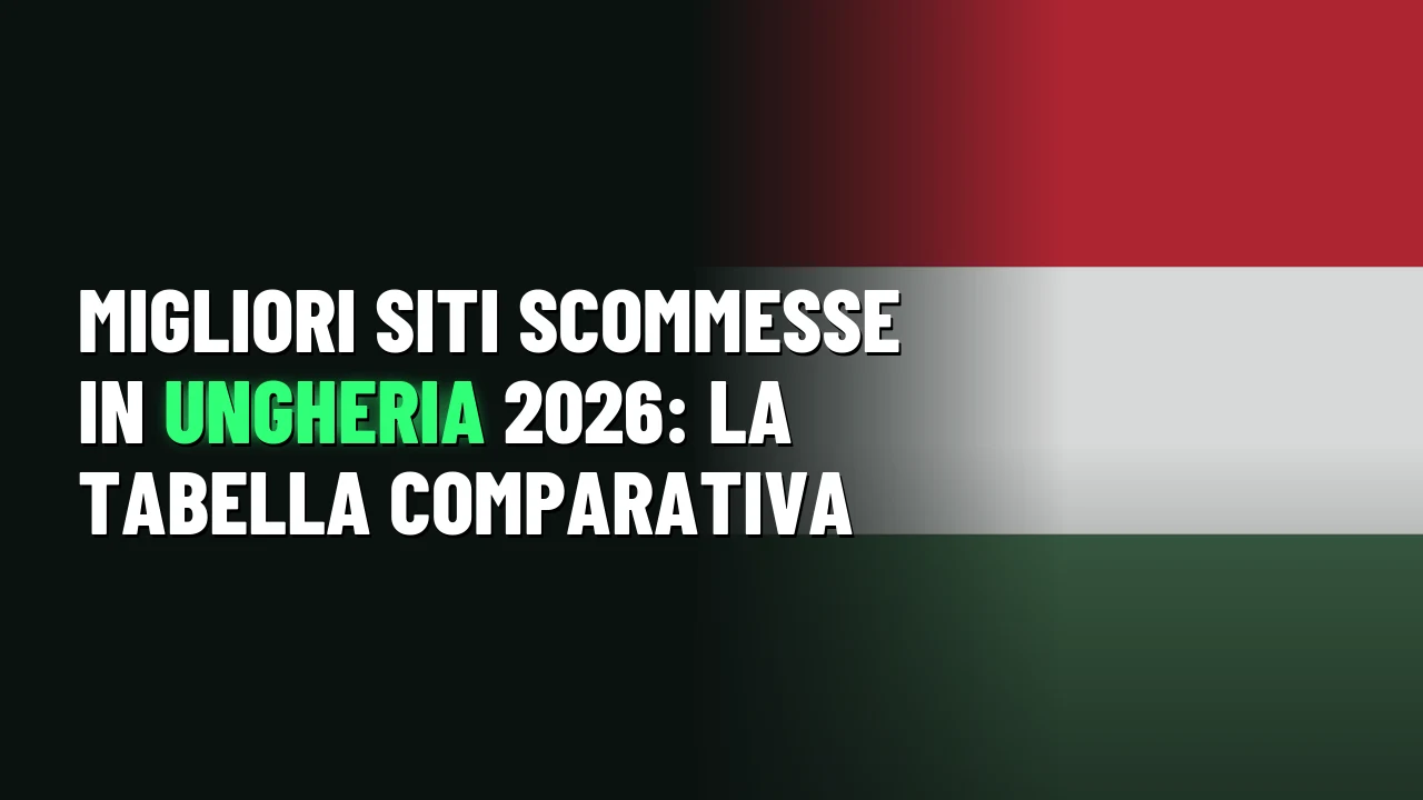 Migliori siti scommesse in Ungheria 2026: la tabella comparativa